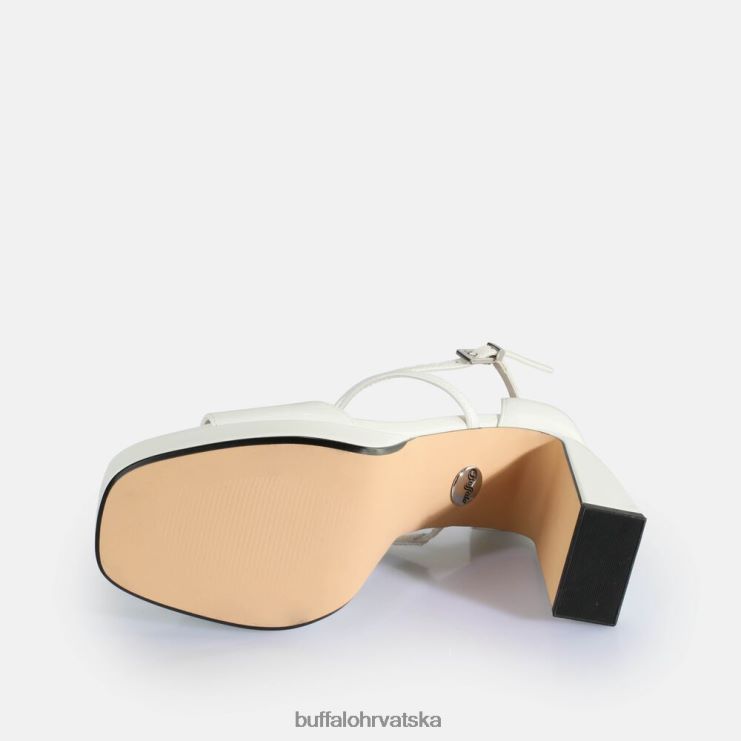 bijela Buffalo cherry uredne sandale na petu veganske |sandale TDD6T444